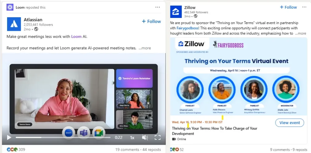 Create collaborative posts with industry experts and influencers