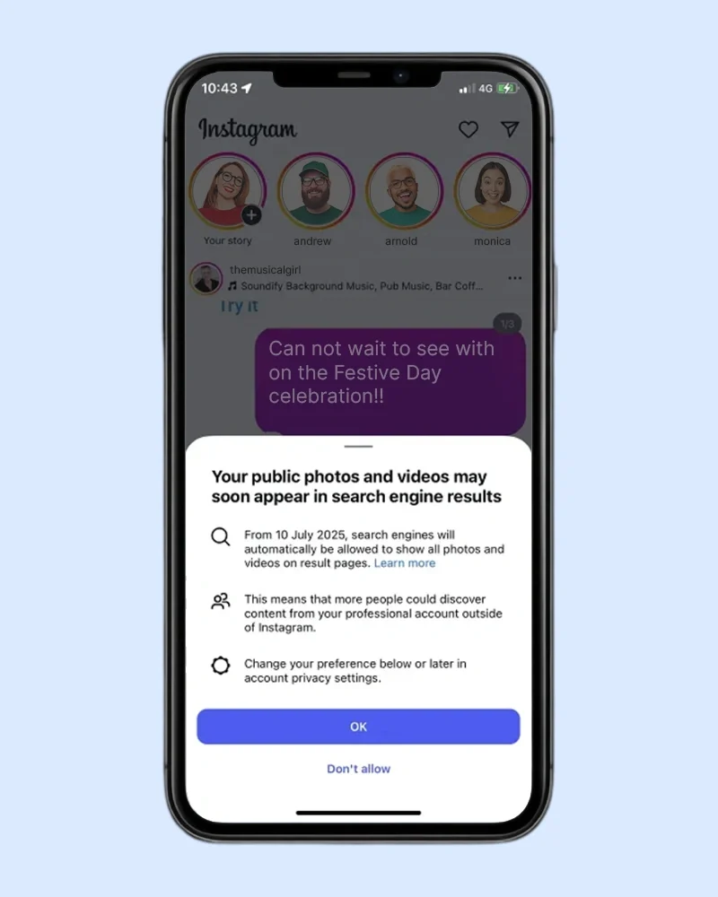 Instagram Public Posts Now Indexed by Google Search