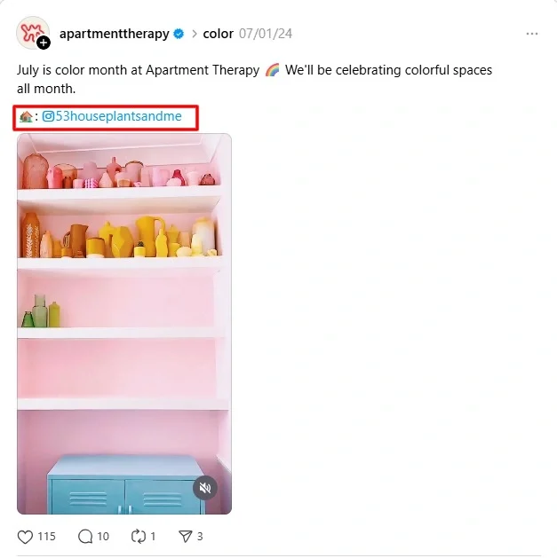 Link on Threads to Instagram