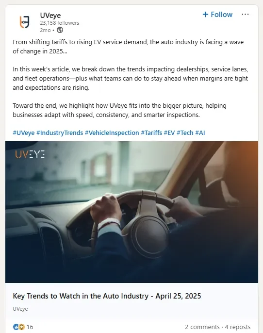 Share posts industry trend and news