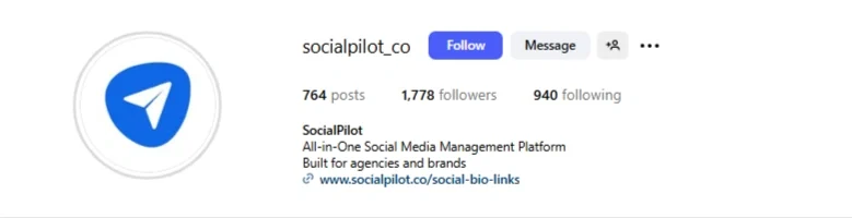SocialPilot Instagram Bio