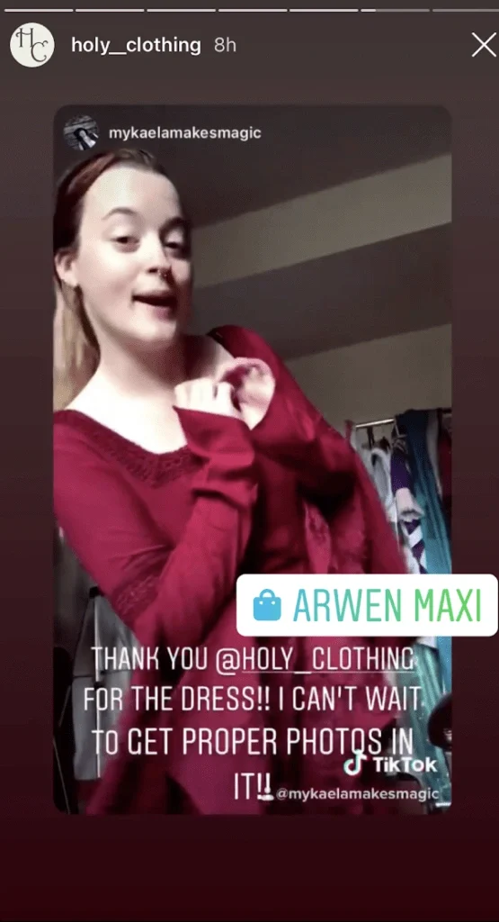 Stories using User-Generated Content (UGC)