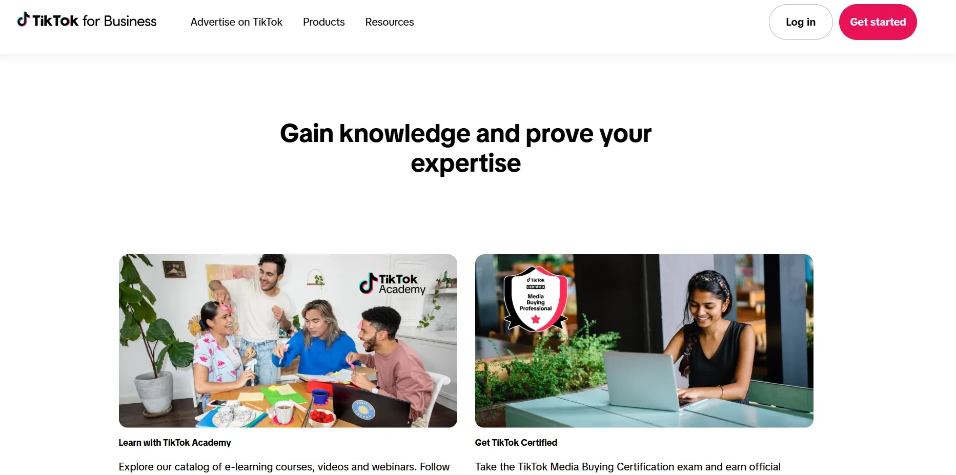 TikTok Academy for marketers