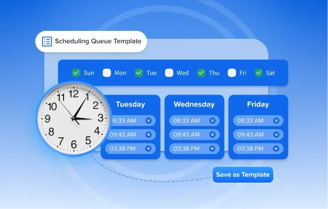 achieve scheduling success across accounts with queue templates