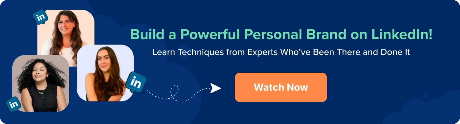 build personal brand on linkedin Linkedin personal Branding Webinar banner