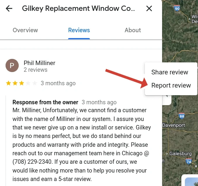 flag fake google reviews