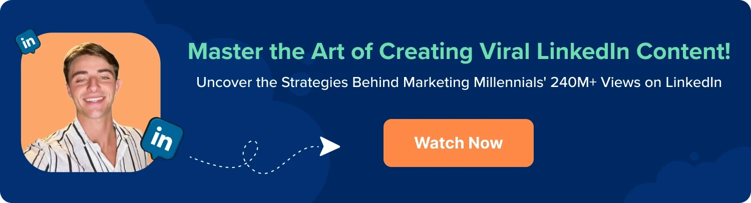 Mastering the art of Creating Viral content on Linkedin Webinar Banner