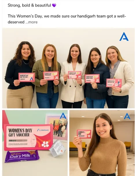 three images post design on linkedin