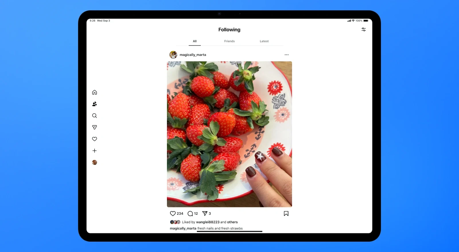 Instagram launches iPad pad