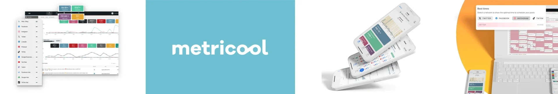 Metricool dashboard view