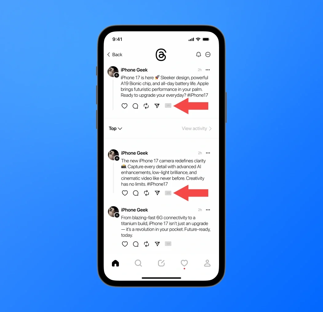 Threads has Added Auto Thread Count Labels
