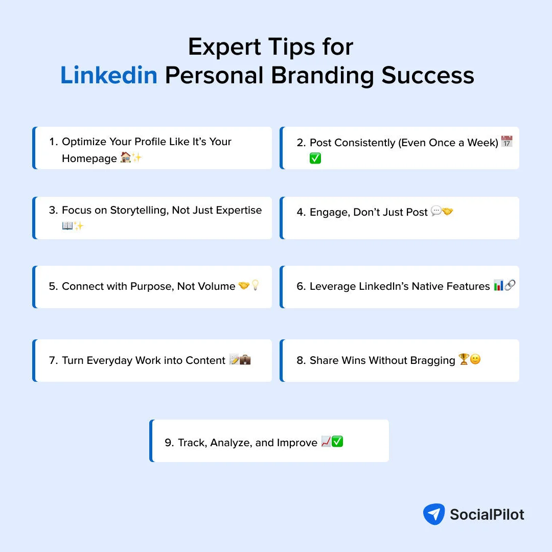 Expert tips for LinkedIn personal branding success