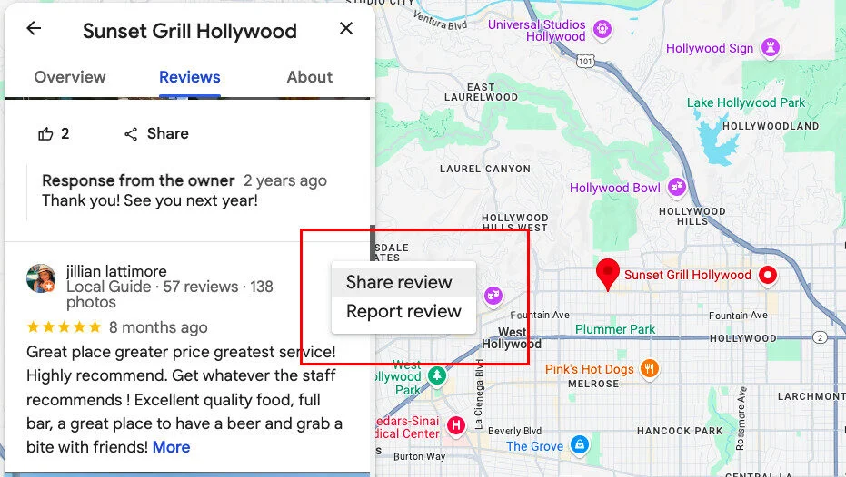 Find the Review You Want to Embed