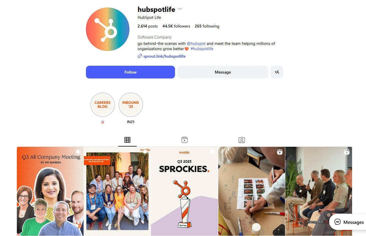 HubSpot's employee engagement program