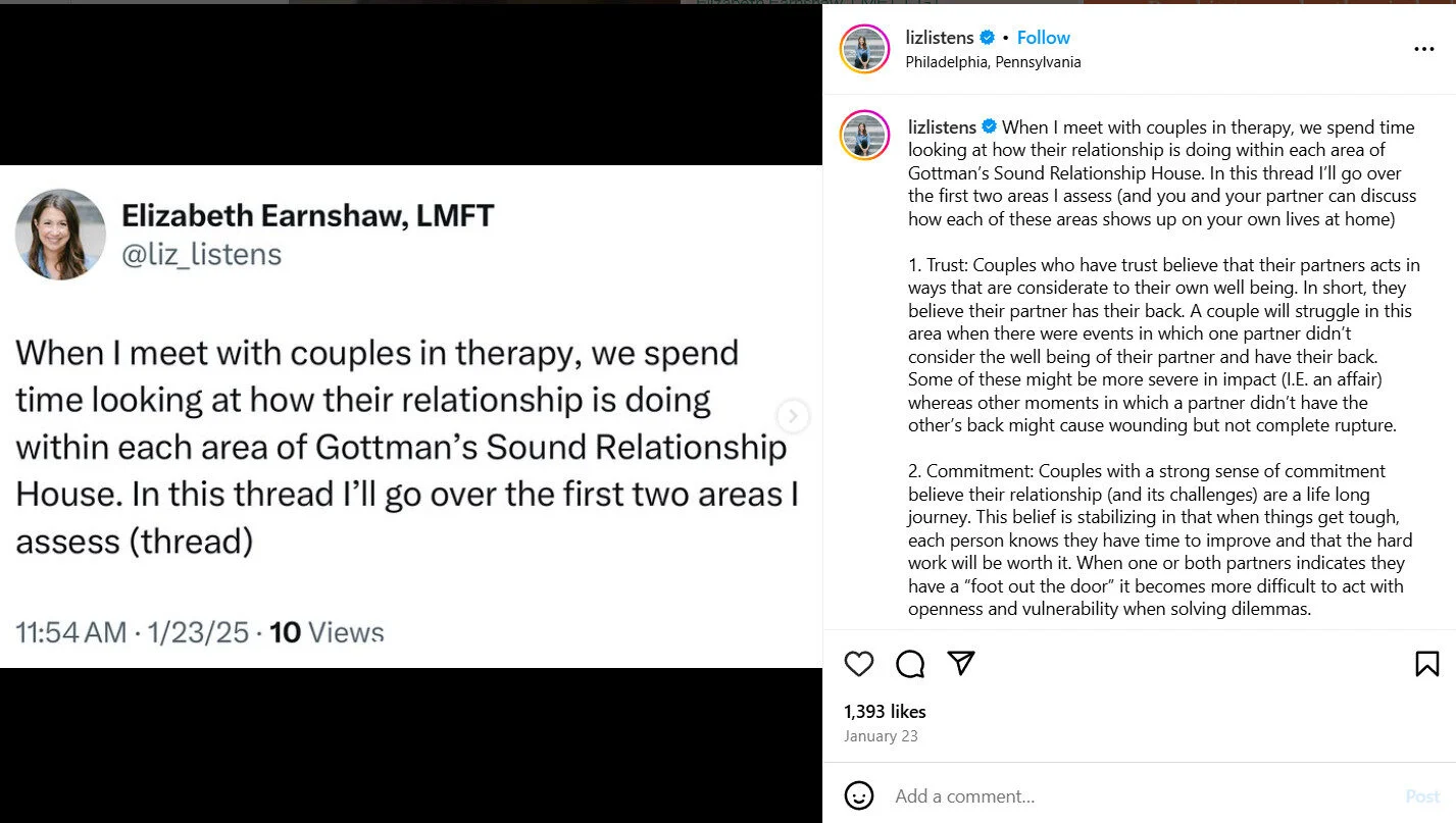 Image of a powerful mini-blog Instagram caption