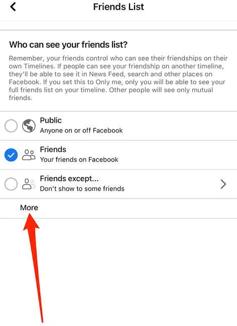 Who can see your friends list