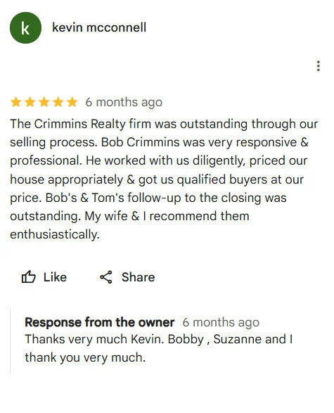 Agent response example thanking reviewer for their feedback