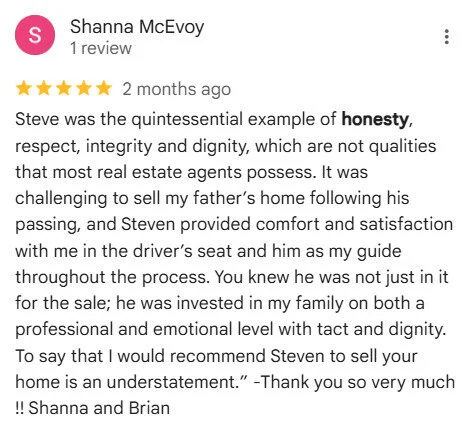 Honest Google review that builds client trust